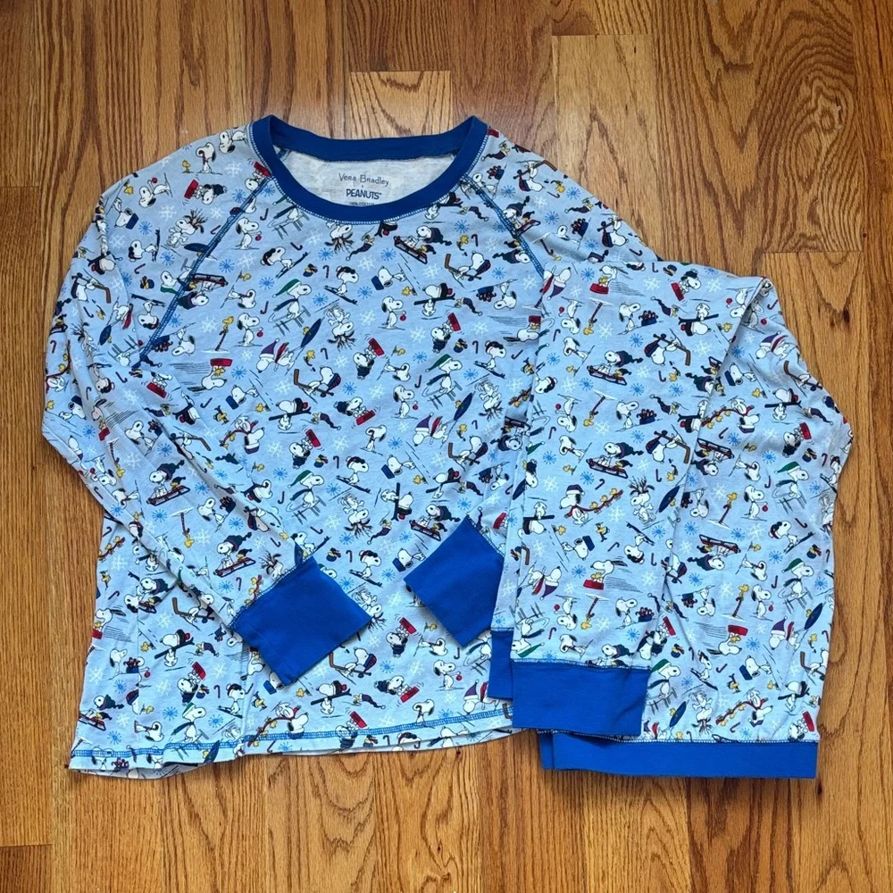 Vera Bradley x Peanuts Snoopy Ski Jump Printed‎ Pajama Set Women’s size 3X